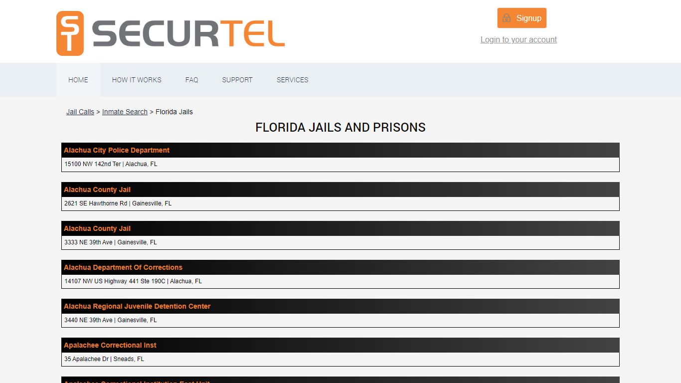 Florida Prisoner Locator | Florida Inmate Search - SecurTel